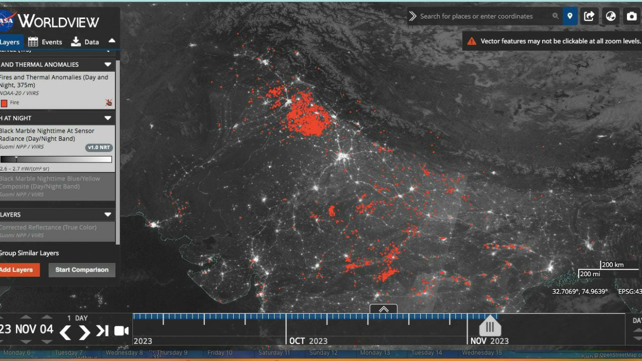 NASA Stubble burning image