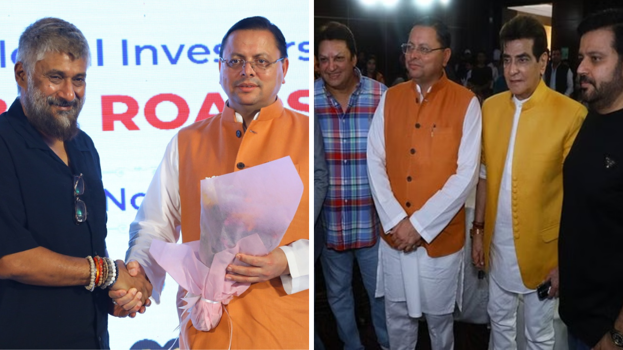 Jeetendra, Vivek Agnihotri And More Meet Uttarakhand CM Pushkar Singh Dhami Ahead Of Global Investor Summit 2023