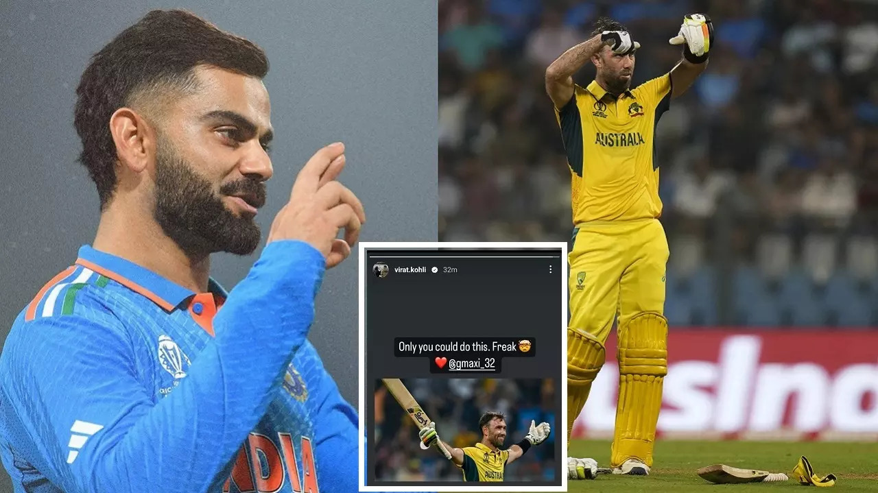 Virat Kohli's six-word post for Glenn Maxwell goes viral