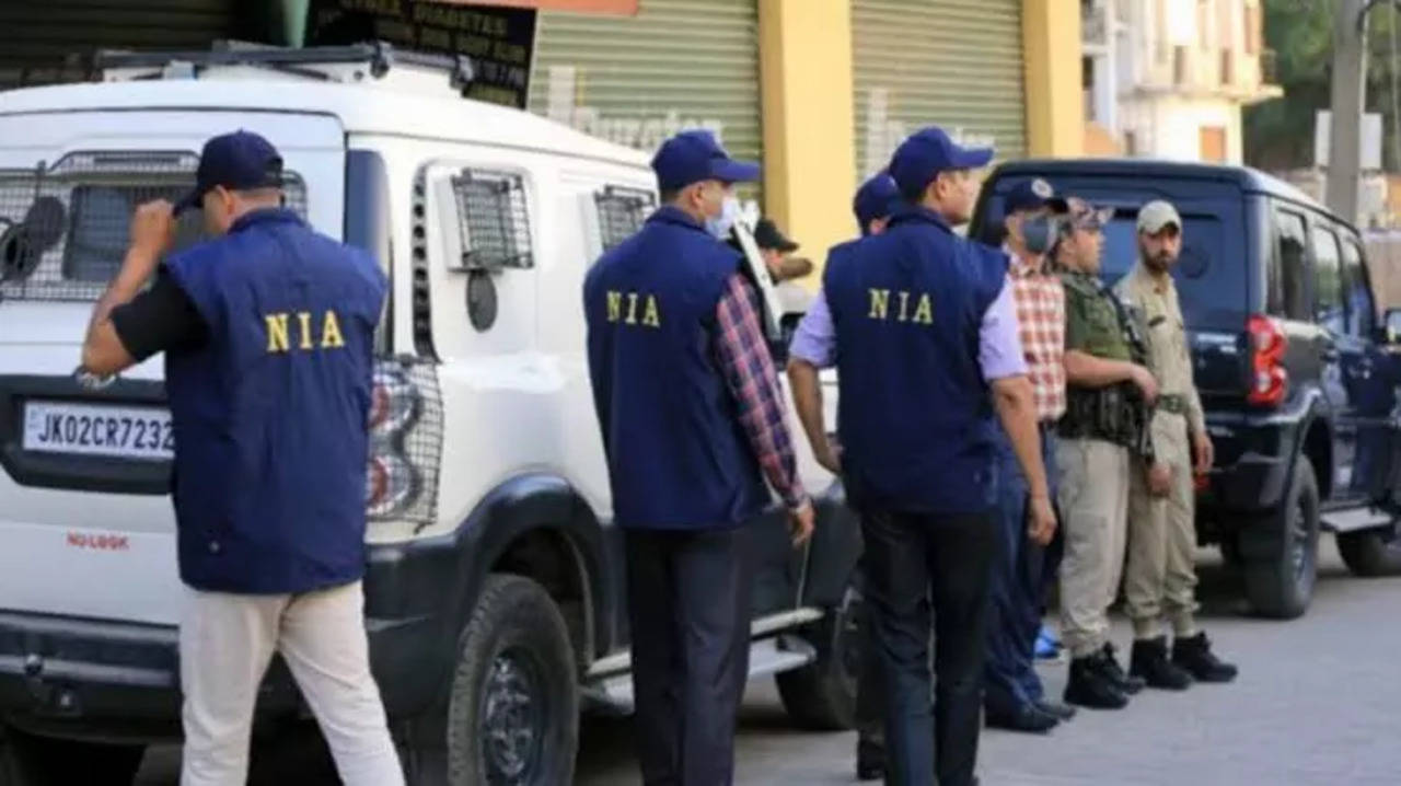 NIA raids in Jammu Kashmir Telangana Tamil Nadu 10 states Human Trafficking.