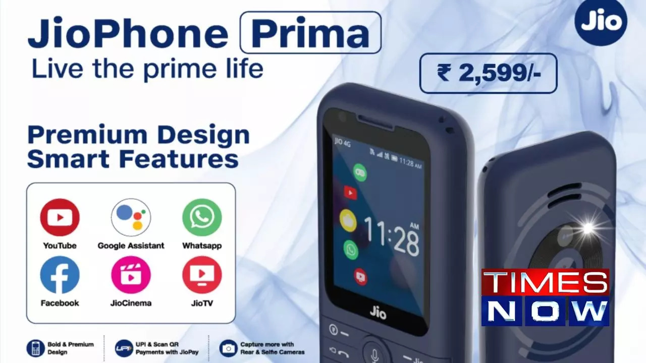 JioPhone Prima: The Smart Feature Phone with 4G for INR 2,599