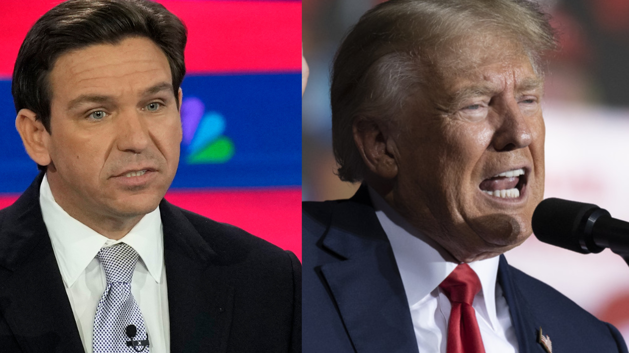 Ron DeSantis and Donald Trump