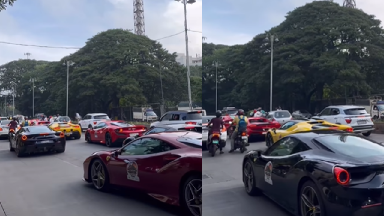 Watch| Bengaluru Traffic Jams Bring Ferrari Supercars to a Standstill, Ashneer Grover Reacts