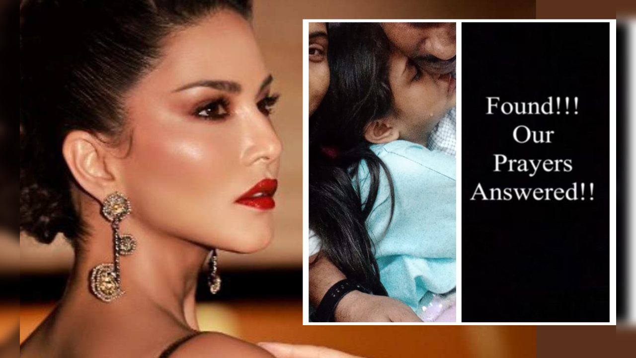 sunny leone viral post missing daughter of sunny leone's household found, shares photo and gives happy news