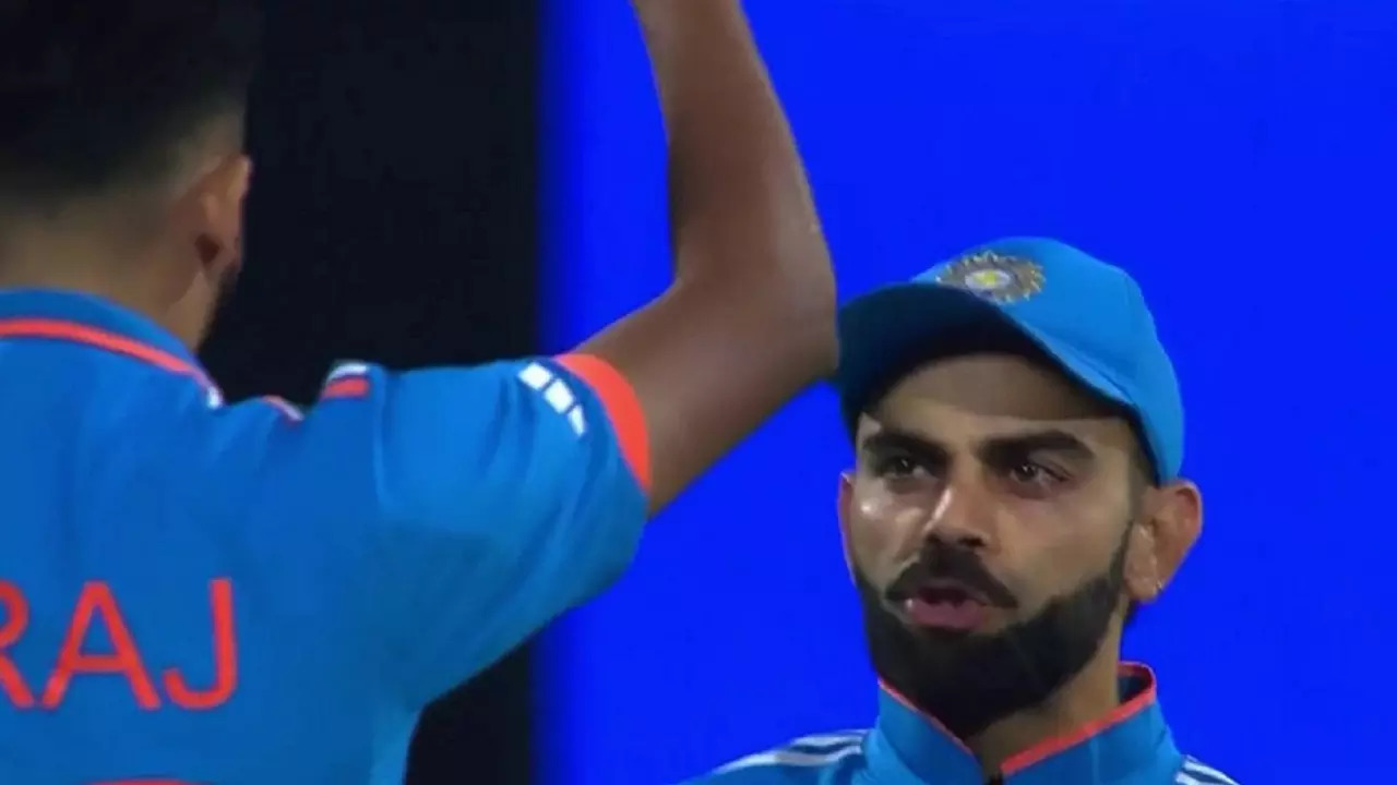 IND Vs NED| WATCH: Virat Kohli Recreates Cristiano Ronaldo's Iconic SIUUU Celebration With Mohammed Siraj