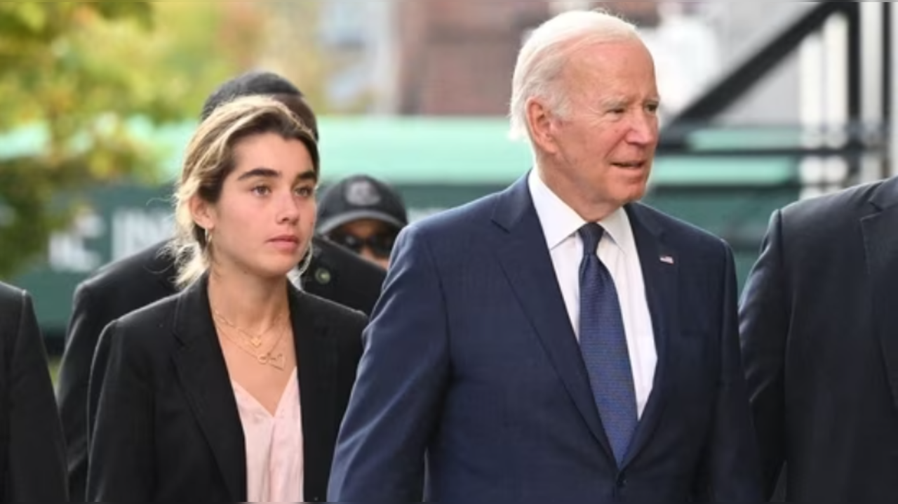 Joe Biden With His Granddaughter