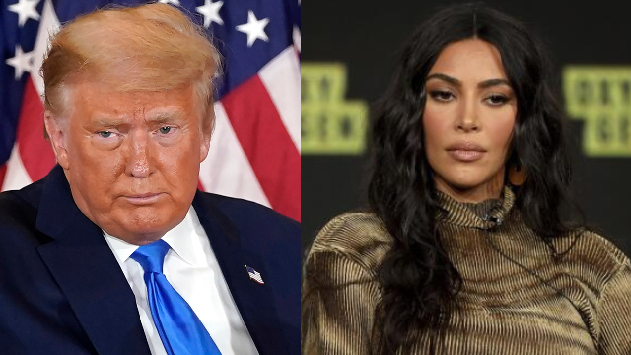 Donald Trump and Kim Kardashian