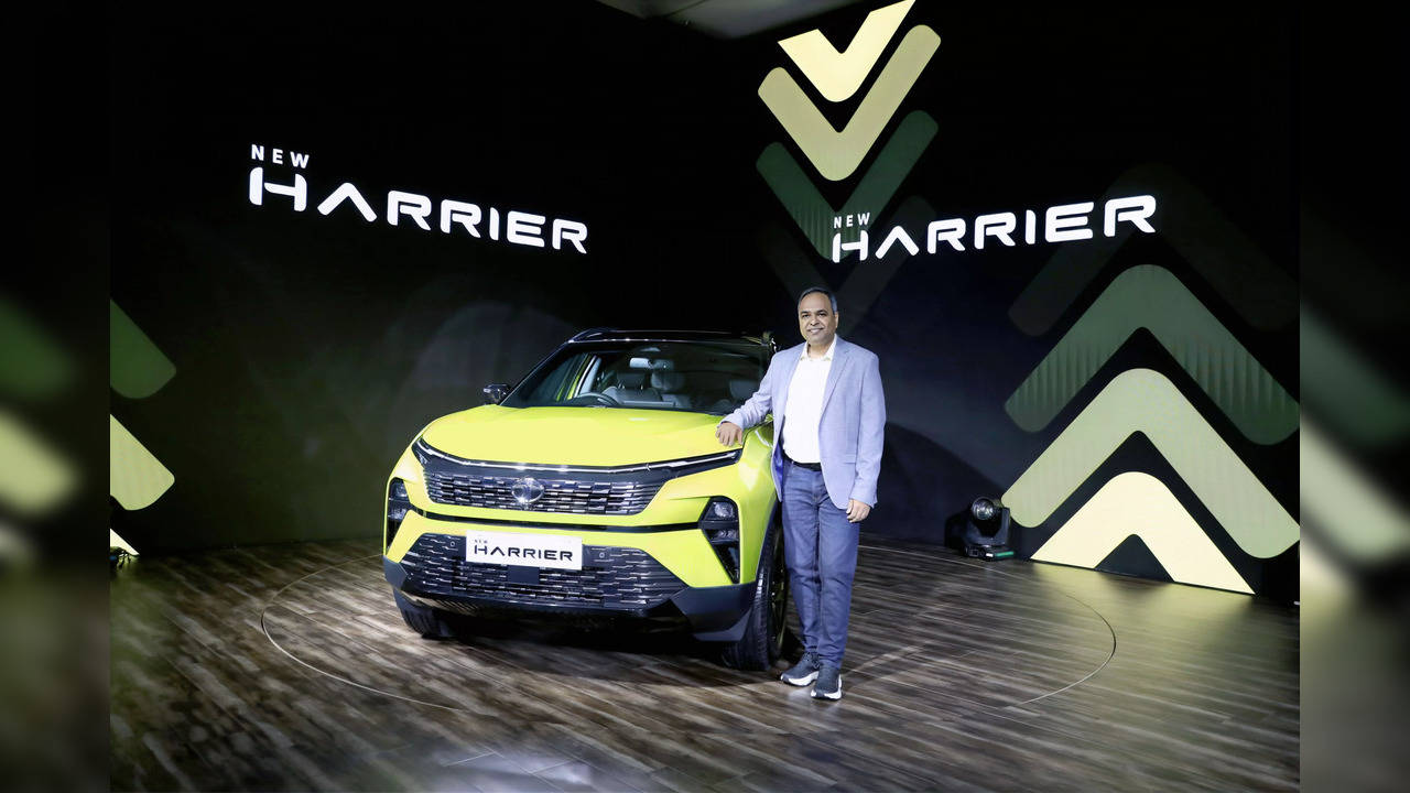 Image of new Tata Harrier with Shailesh Chandra, MD, TMPV and TPEM at the launch event in Chennai. (Representational Image)