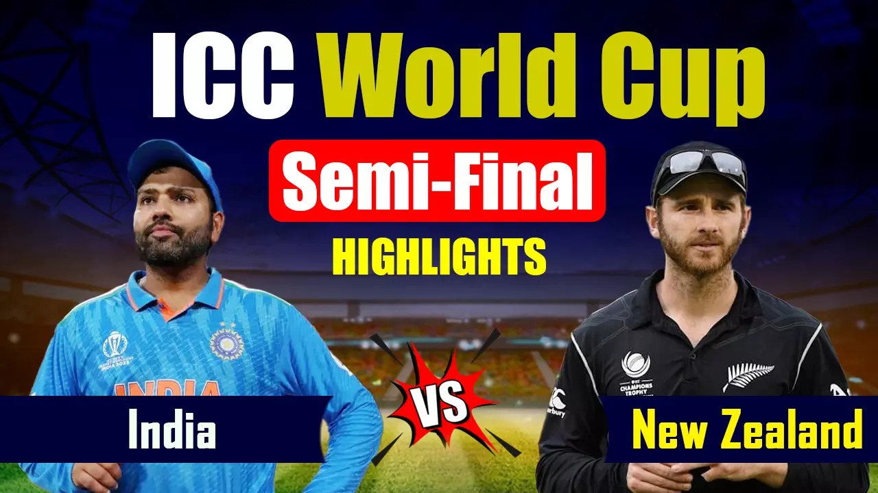 Cricket World Cup 2023 Semi-Final 1 HIGHLIGHTS Kohli Iyer  Shami Orchestrate INDs Grand Entry To Final Beat NZ By 70 Runs