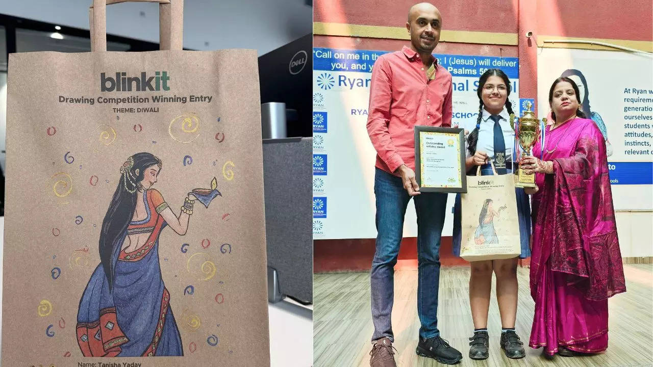 Gurgaon student's artwork to appear on millions of Blinkit bags