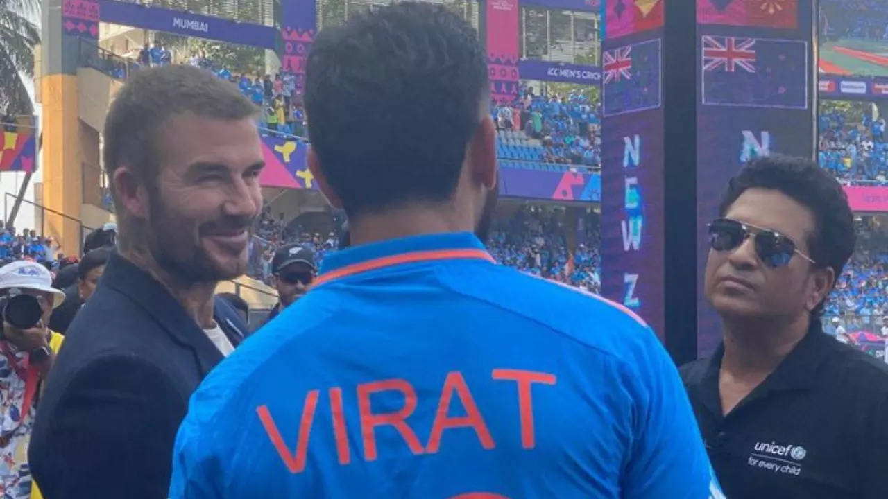 Virat Kohli Meets David Beckham, Sachin Tendulkar