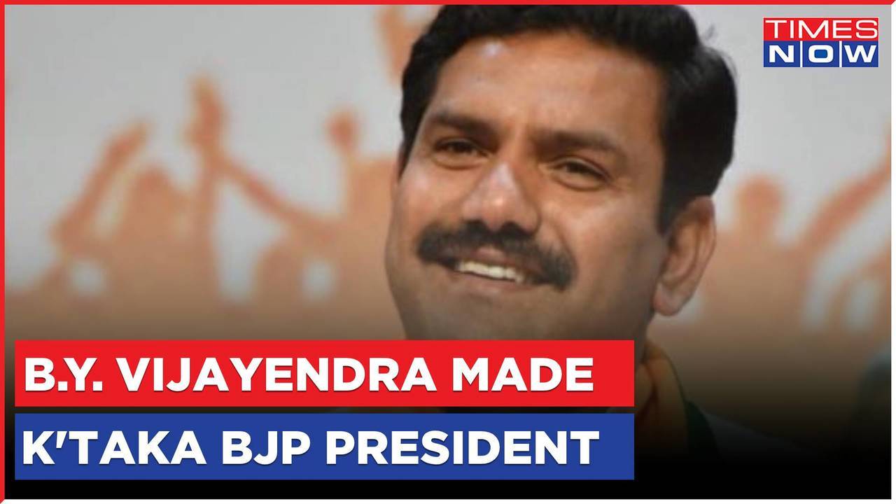 B.Y Vijayendra Made Karnataka BJP President, Vows To Win All 28 Lok ...