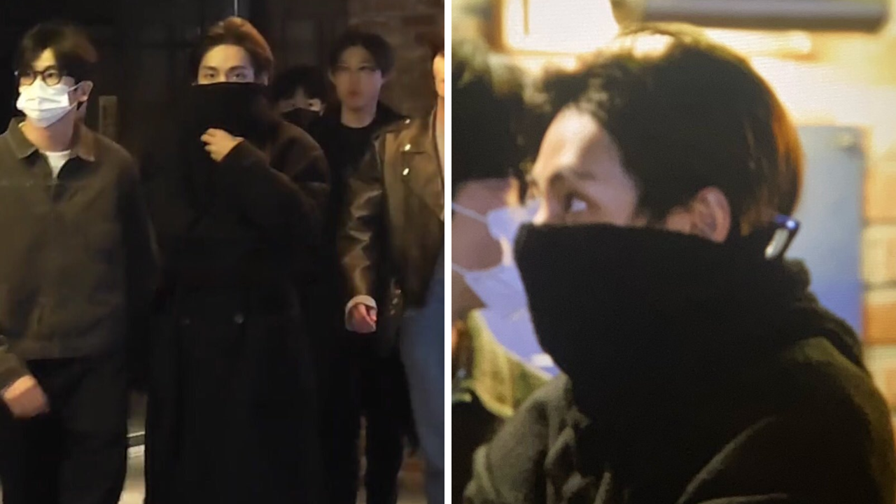 BTS' V Hides His Face As He Steps Out For Movie Date With Park Seo-Joon, Park Hyung-Sik