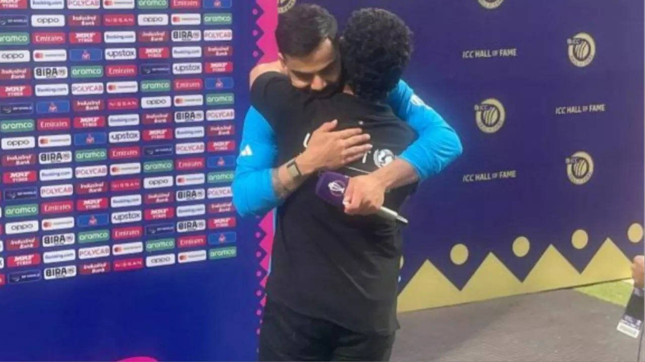 WATCH: Virat Kohli Receives Special Hug From Sachin Tendulkar After Breaking His ODI Century Record