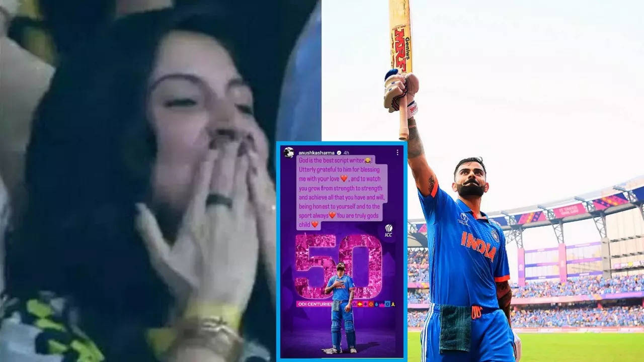 Anushka Sharma's Instagram story after Virat Kohli breaks Sachin Tendulkar's ODI hundreds record goes viral