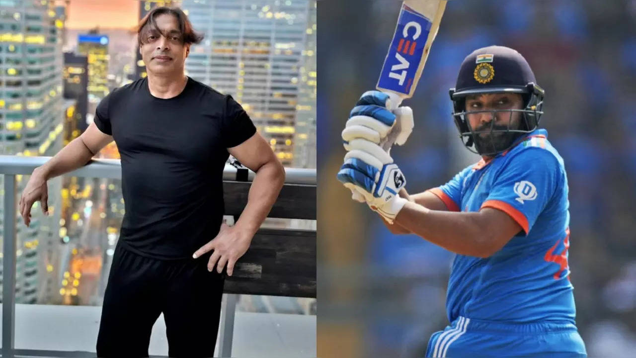 ​ Shoaib Akhtar In Awe Of Rohit Sharma's Batting In World Cup 2023​