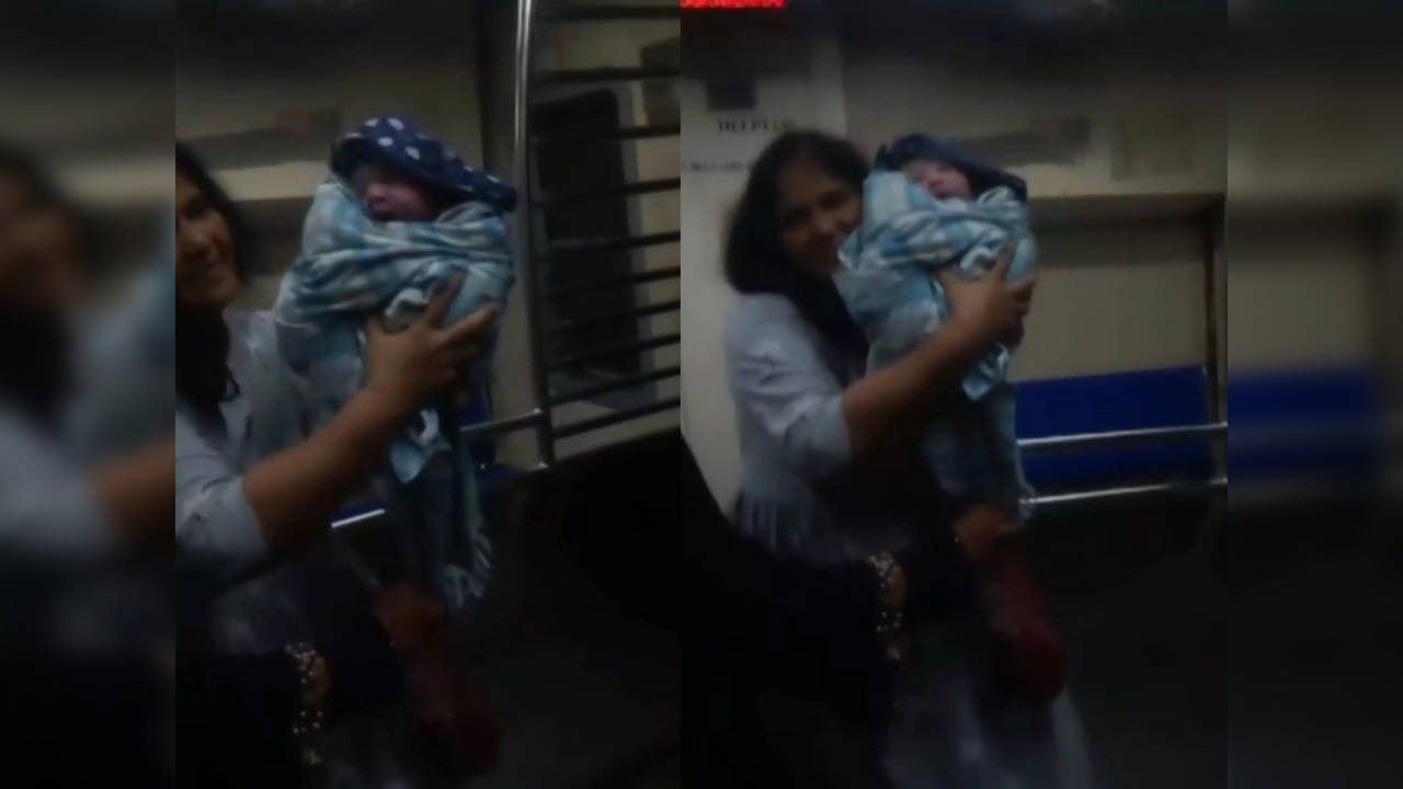 Woman Delivers Baby In Mumbai Local With Help Of Elderly Passenger | Heart-Warming Video