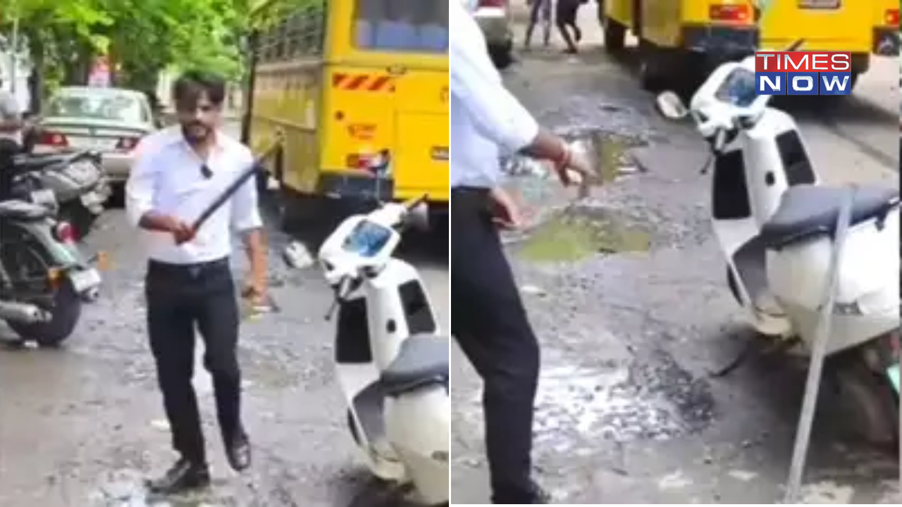 Ola Customer Thrashes Electric Scooter With A Rod In Viral Video As Saga of Defects Continues