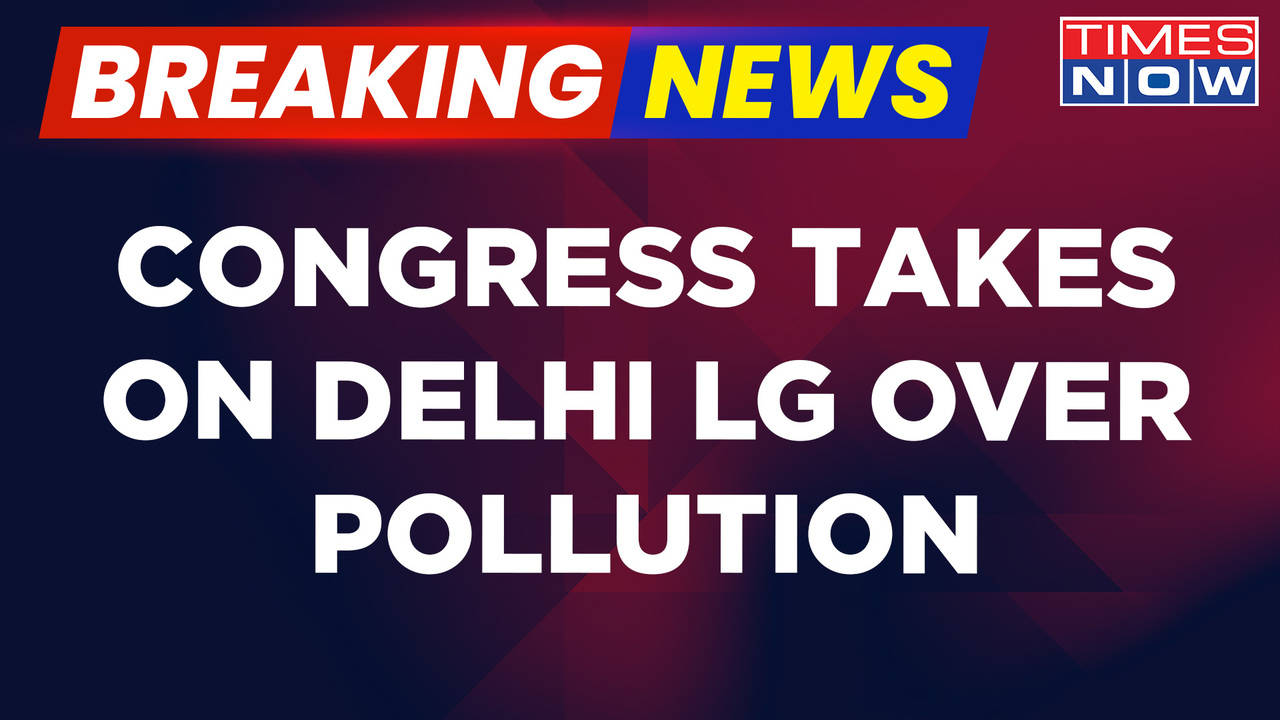 Breaking News | Congress Slams Delhi L-G After He Slammed Punjab Govt Over Pollution | Latest Update