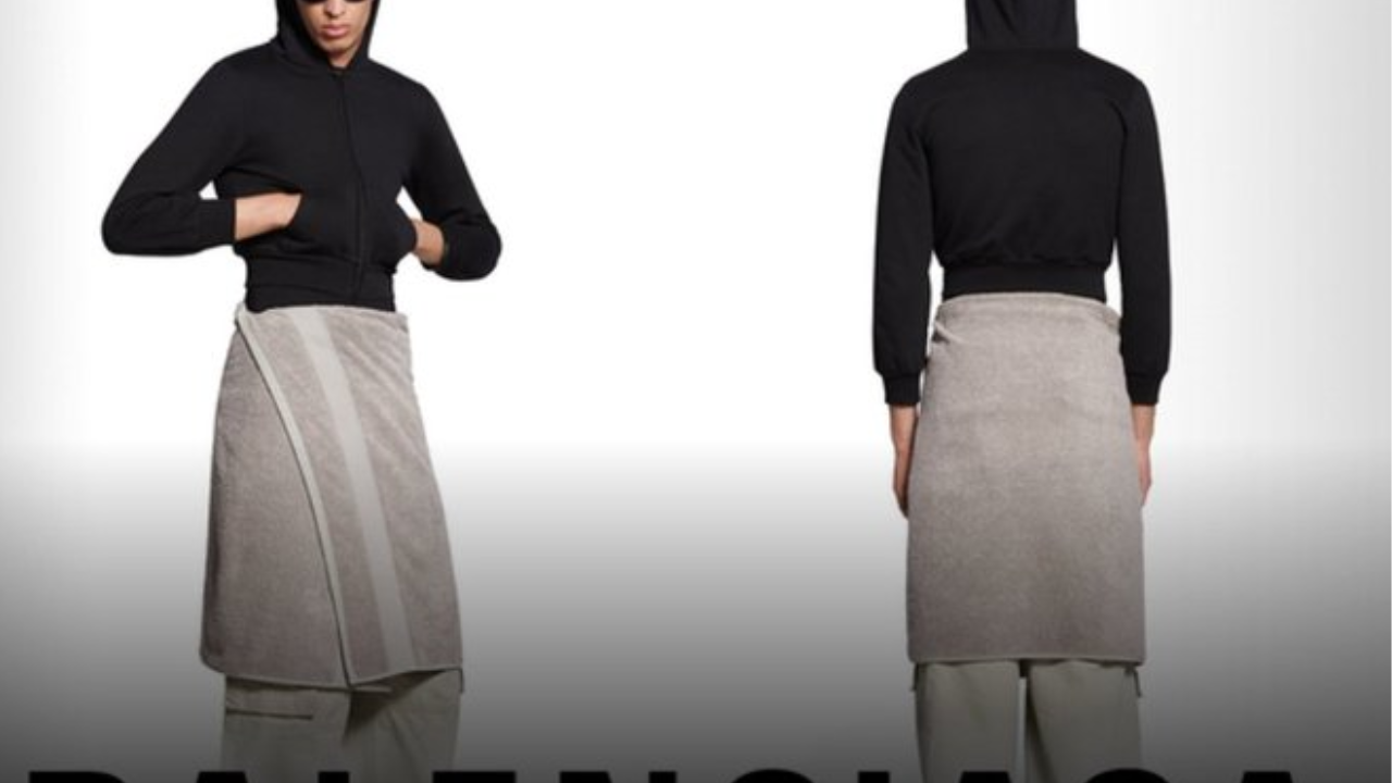 Balenciaga Launches Towel Skirt.