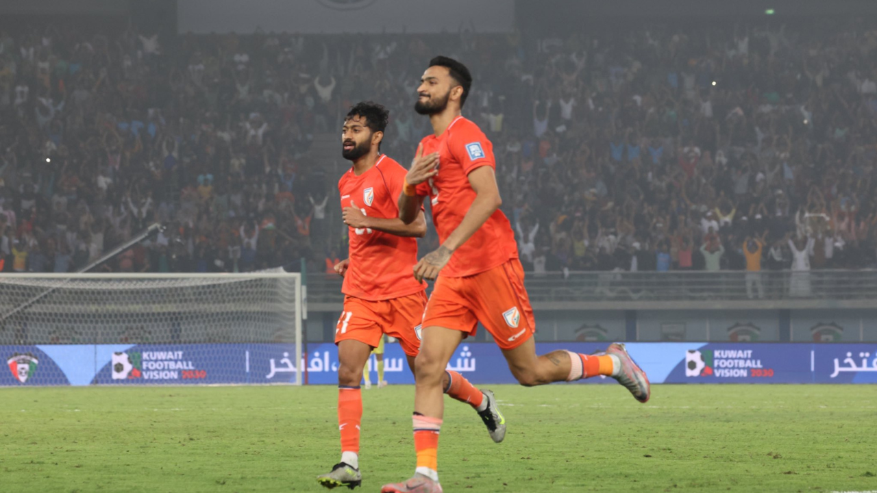 India's Manvir Singh Scored vs Kuwait