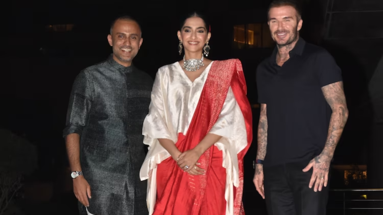 Sonam Kapoor's cool drape for David Beckham's welcome party