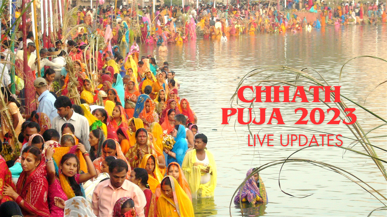Chhath Puja 2023 Live Updates Nahya Khay Puja Morning Arghya Time Surya Aragh Samay Puja Vidhi 4872