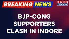 Breaking News MP Election 2023 BJP-Congress Supporters Clash In Indores Constituency No 04
