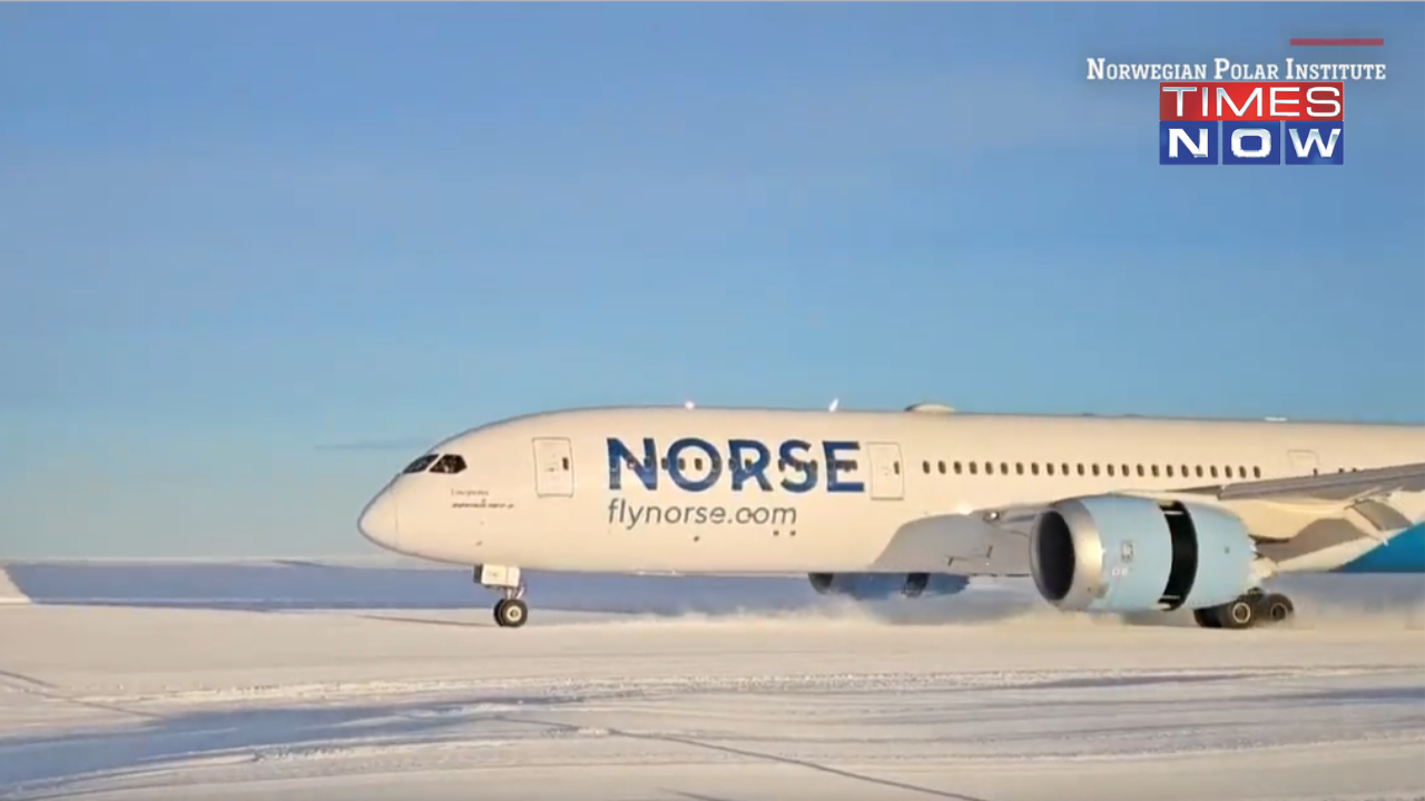 Historic Landing! Boeing 787 Flight Lands On Ice Runway in Antarctica