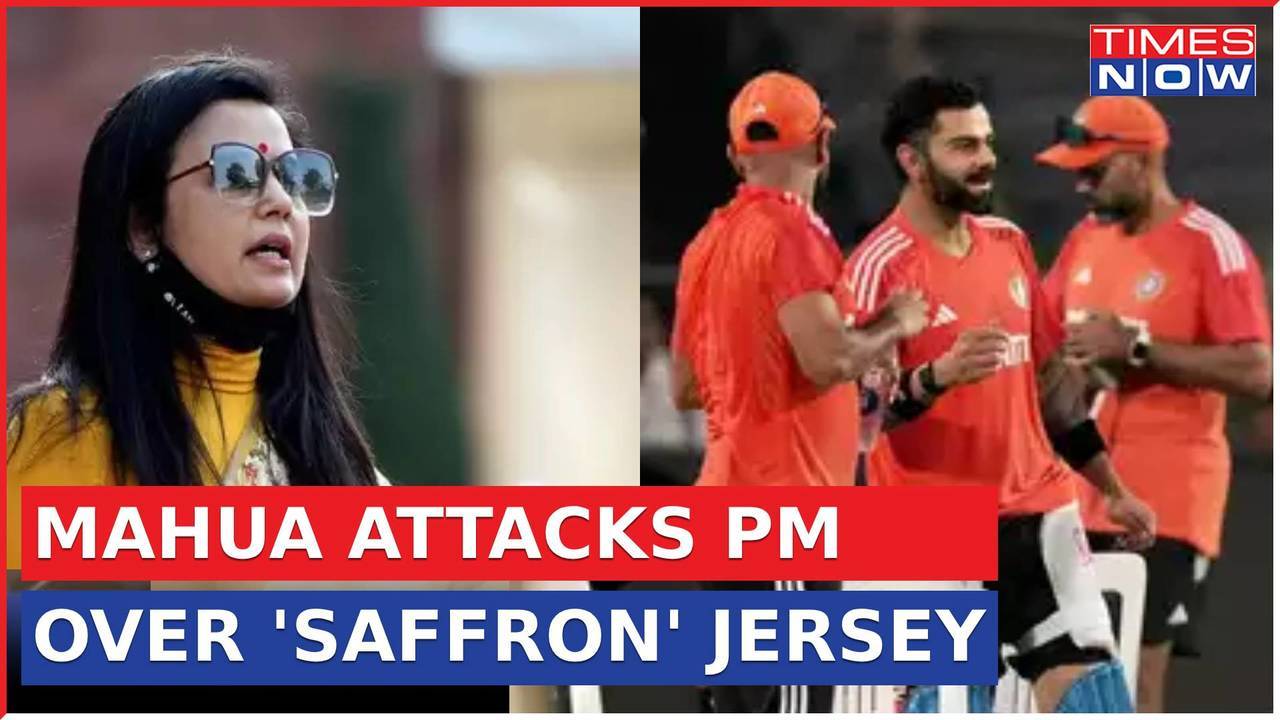 Breaking News Mahua Moitra Takes A Jibe At Pm Modi Bjp Says No Need For Saffron Jersey