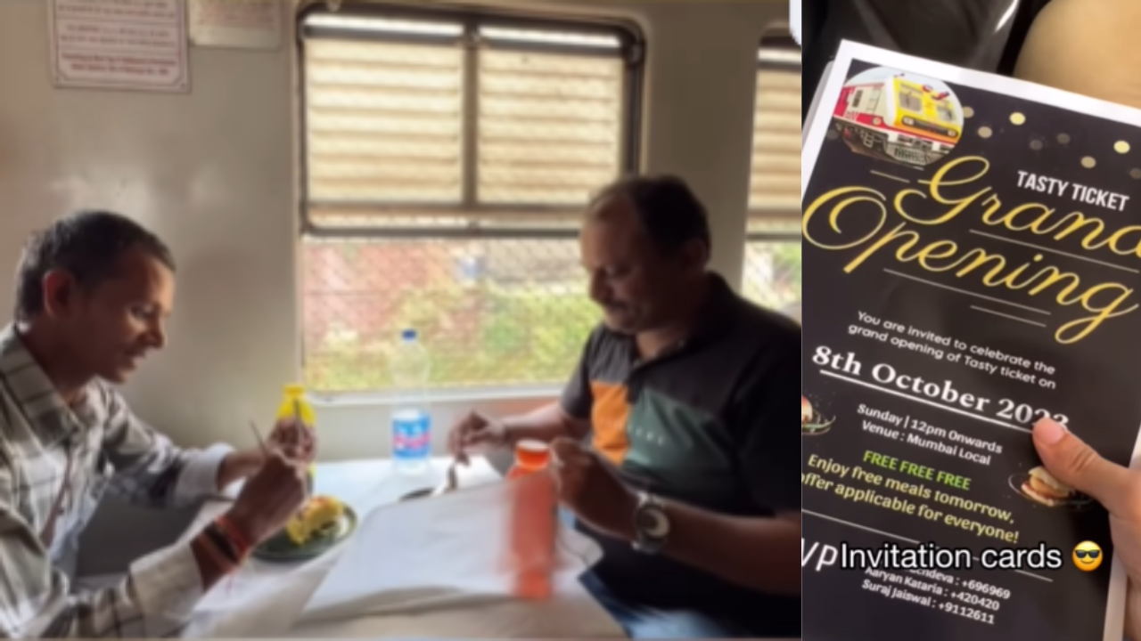 Watch: Mumbai Vloggers Turn Local Train Into ‘A 5-Star Restaurant’