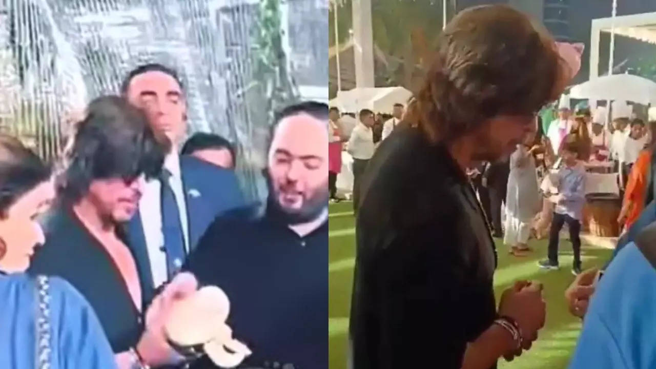 SRK holding snake at Isha Ambani's twin birthday bash