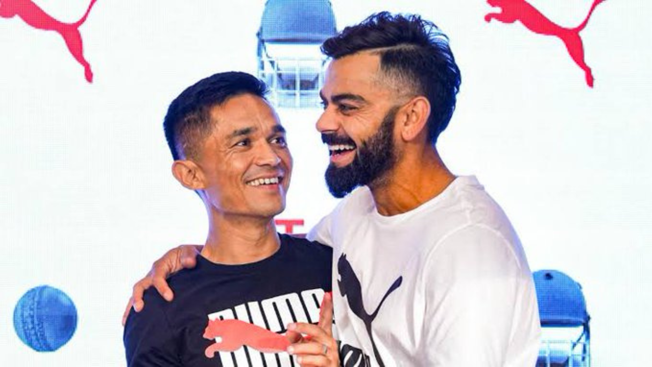 Sunil Chhetri and Virat Kohli