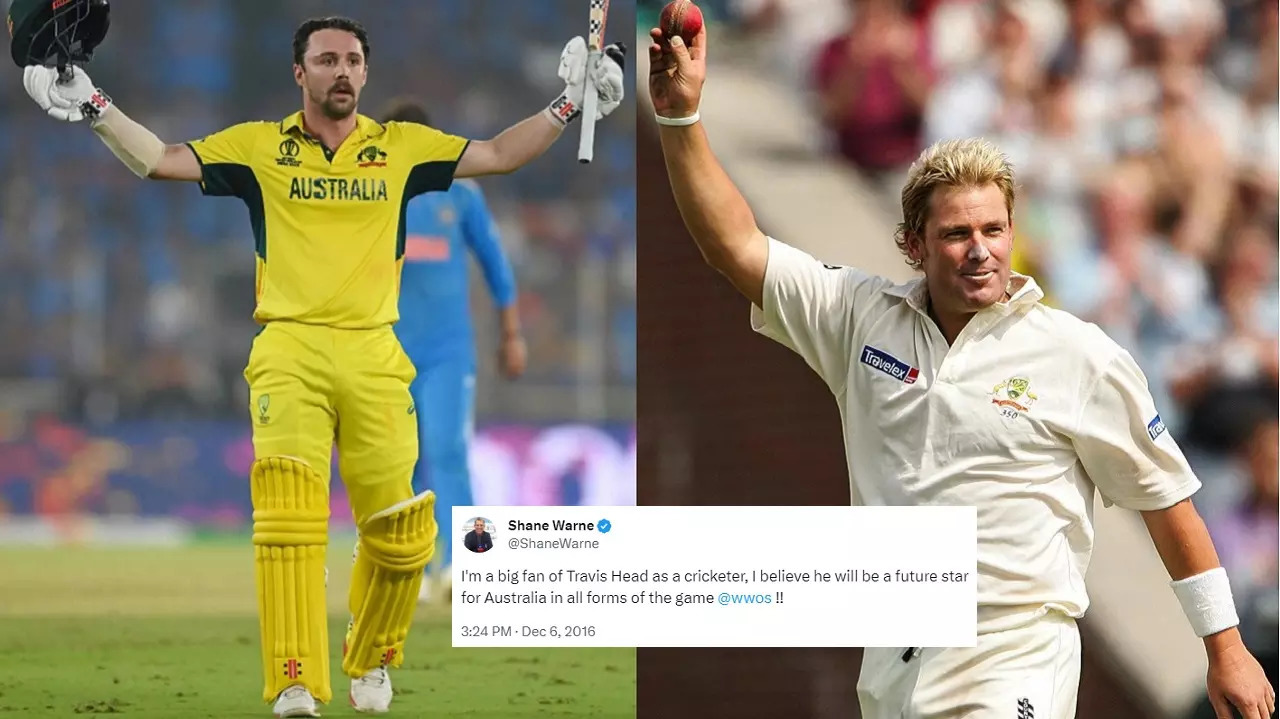 Shane Warne's 7-year-old tweet for Travis Head goes viral