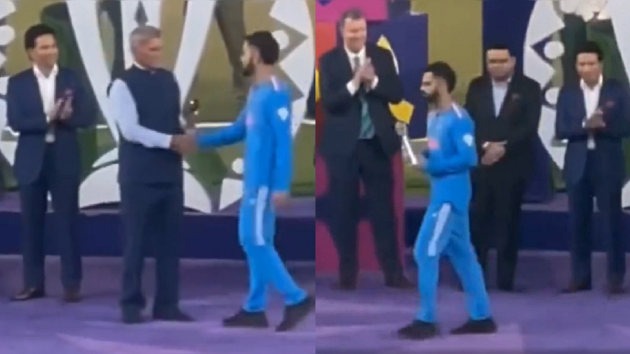Sad Virat Kohli skips the interview after winning the Best Player of the Tournament award, and the video goes viral - watch