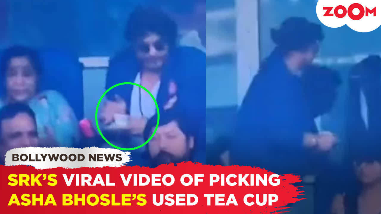 SRK's Surprising Move: Grabs Asha Bhosle's Tea Cup At World Cup Finale ...