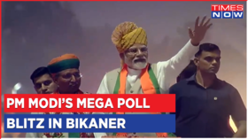PM Modis Mega Roadshow In Bikaner Days Ahead Of Polls Fight For 30 Assembly Seats EPL