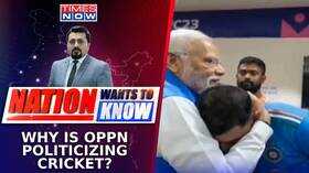 PM Cheers Team India Opposition Mocks Whos Playing Politics On Cricket Nation Wants To Know