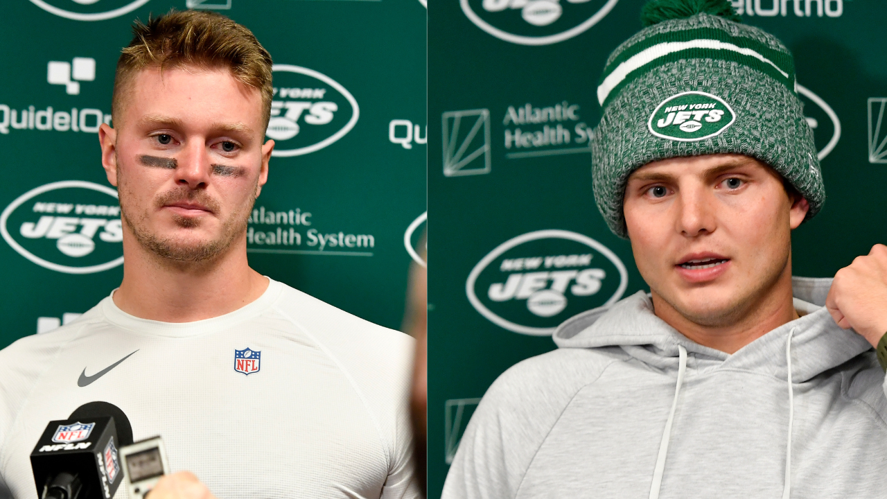 Tim Boyle and Zach Wilson of the New York Jets