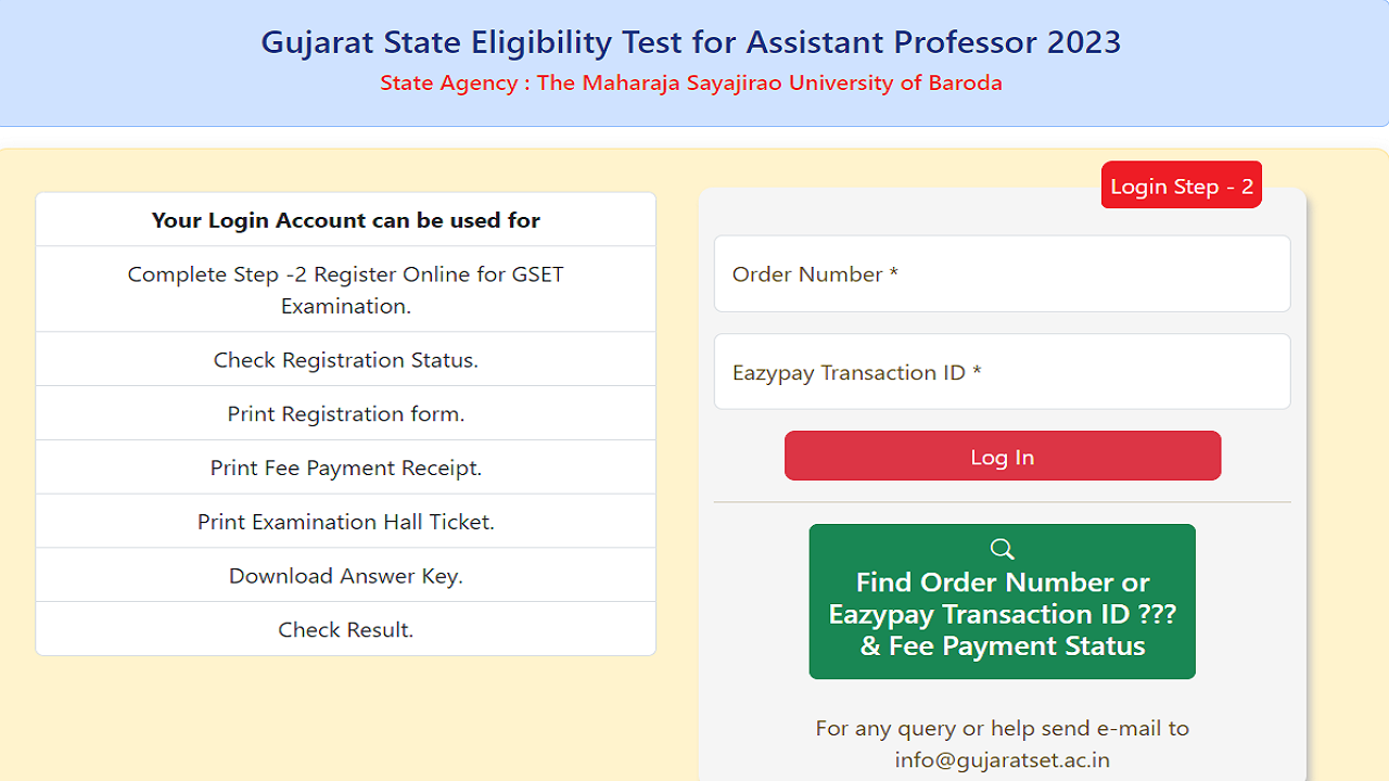 GSET 2023 Hall Ticket Download Link Active on gujaratset.ac.in, Exam on Nov 26