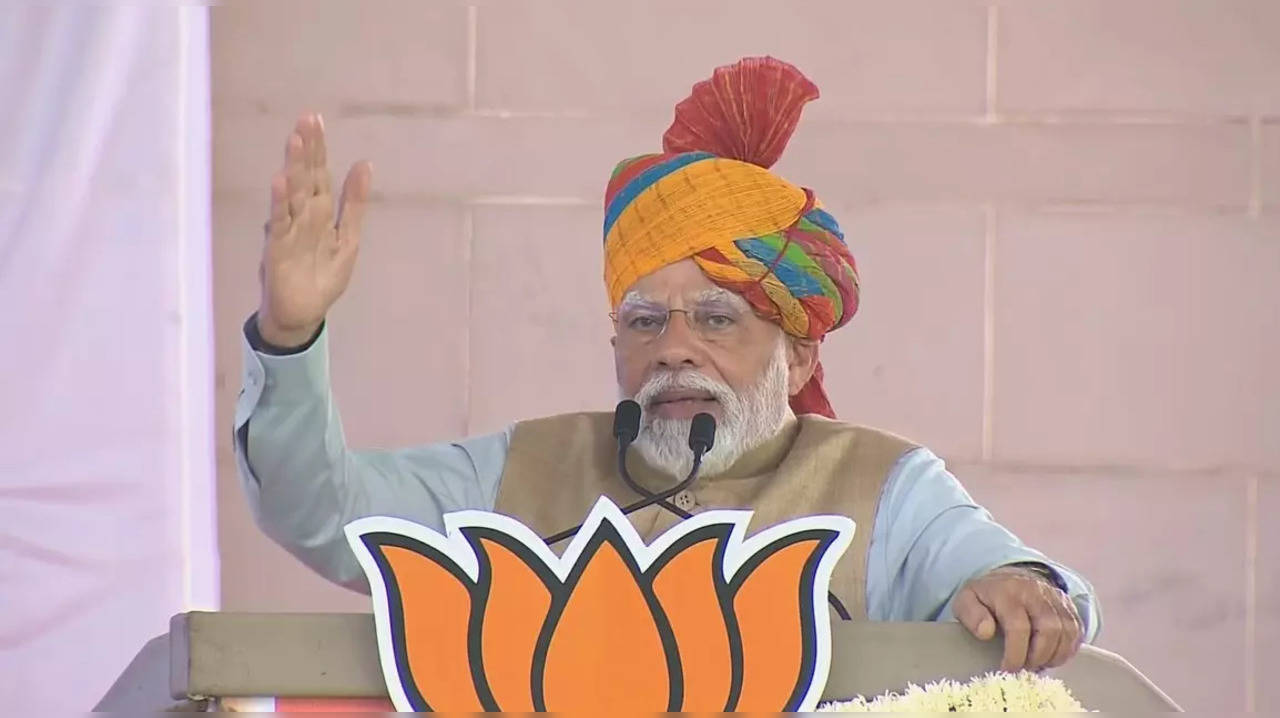 PM Modi addressing a rally in Rajasthan (Photo: BJP/X)