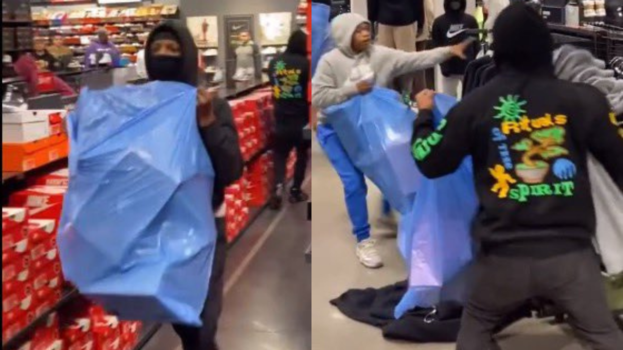 WATCH | Youth Flash Mob Plunders Los Angeles Nike Store, Escapes With ...