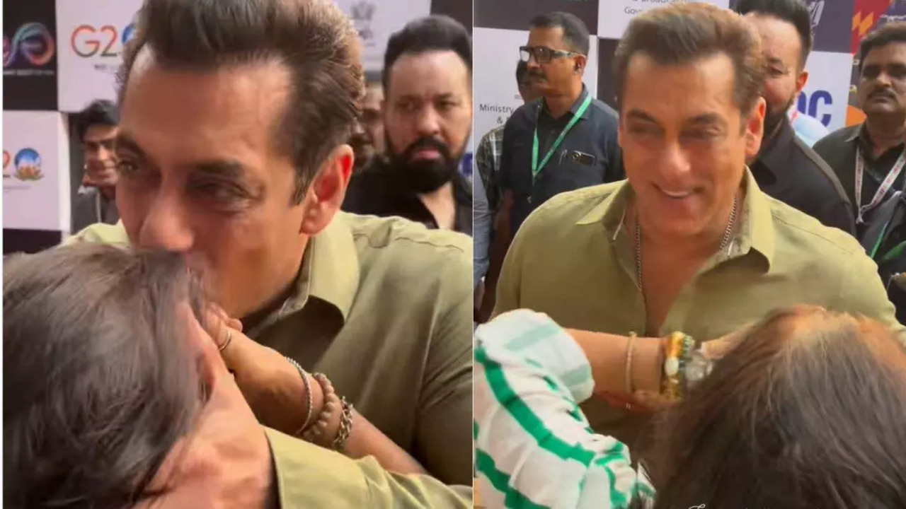 Salman Khan Lovingly Hugs And Kisses An Old Friend At IFFI 2023 In Goa. WATCH