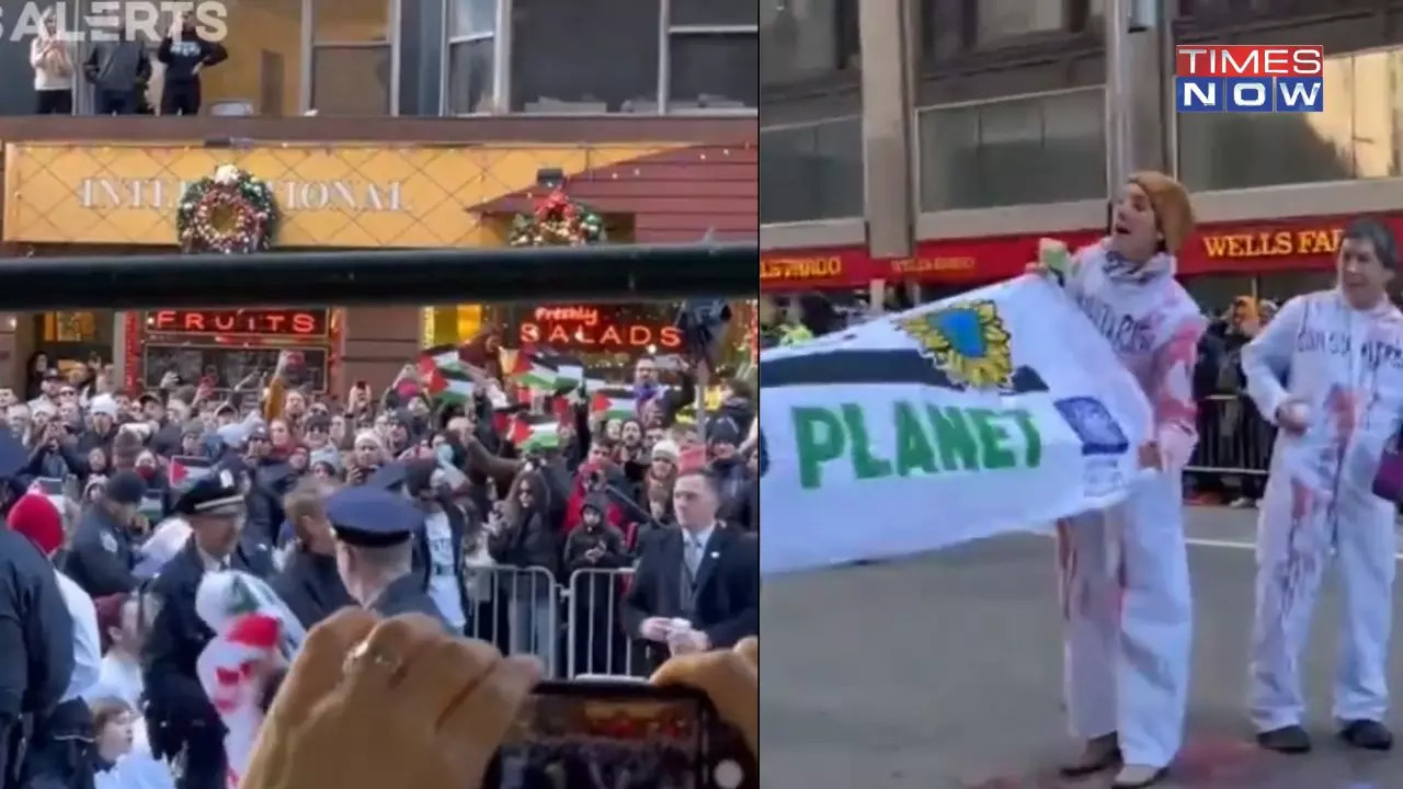 Macy's Thanksgiving Parade 2023 Disturbed By Pro-Palestine Protestors