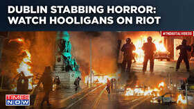 Hooligans Torch Vehicles Loot Shops As Riot Erupts In Dublin After Deadly Stabbing Incident Watch