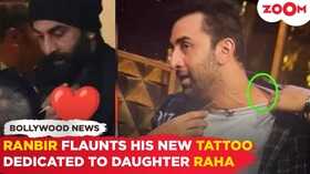 Ranbir Kapoor FLAUNTS his new tattoo dedicated to daughter Raha