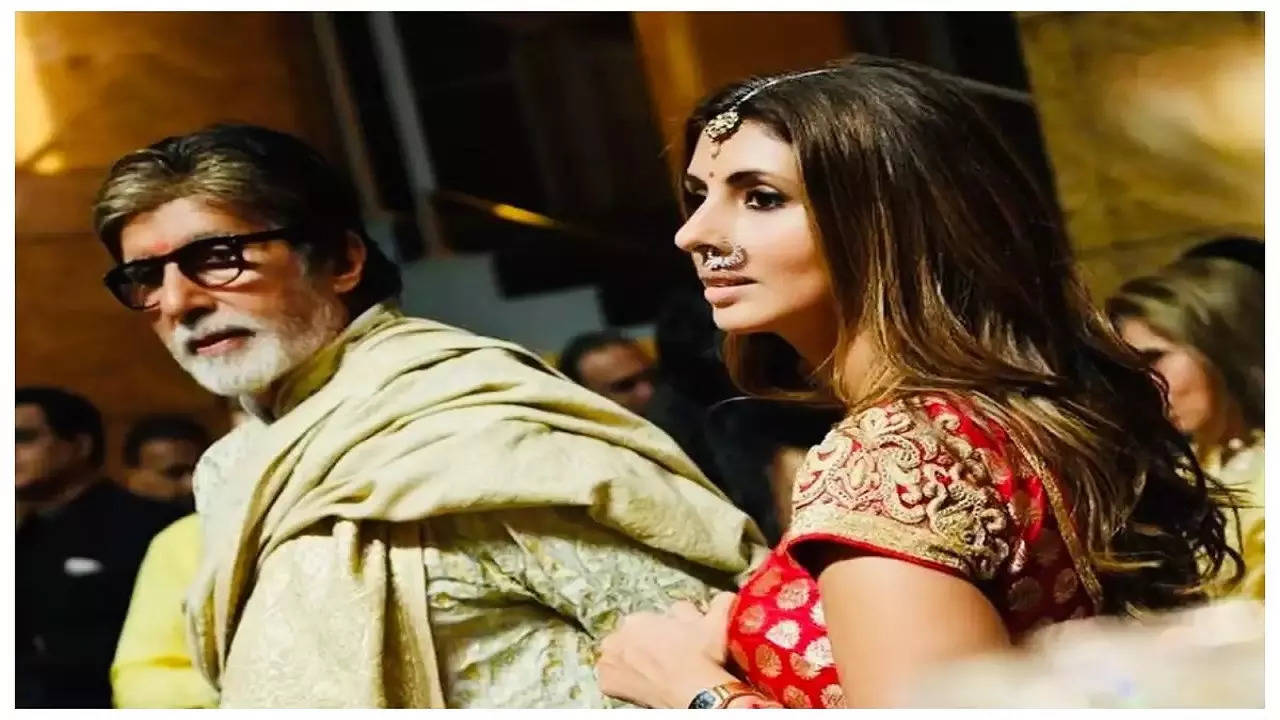 Amitabh and Shweta bachchan