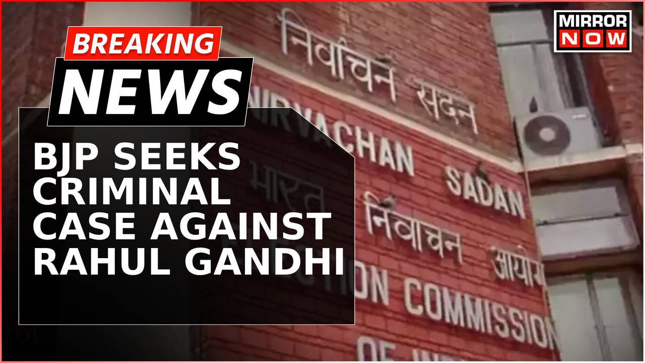 Breaking News: BJP Appeals Election Commission To File Criminal Case ...