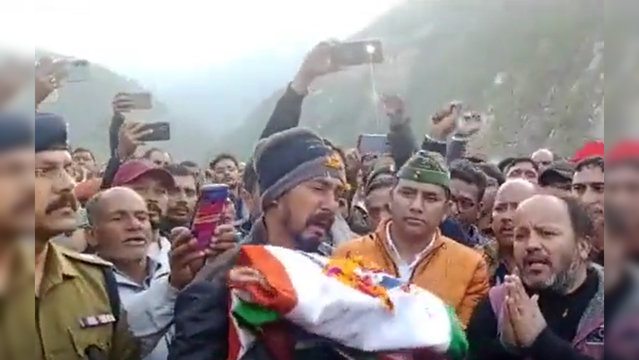 Martyred Lance Naik Sanjay Singh Bisht Funeral