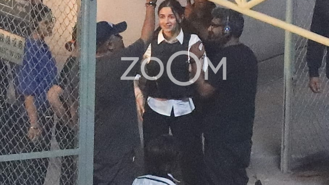 EXCLUSIVE PHOTOS! Alia Bhatt SPOTTED Shooting For Jigra In Mumbai. See BTS Pics